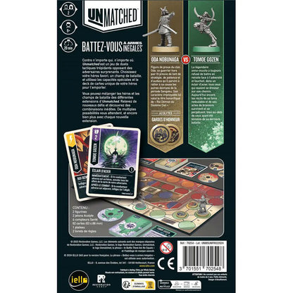 dos boite jeu Unmatched Soleil Levant