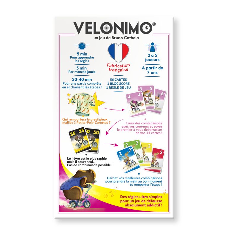 dos boite  jeu Velonimo