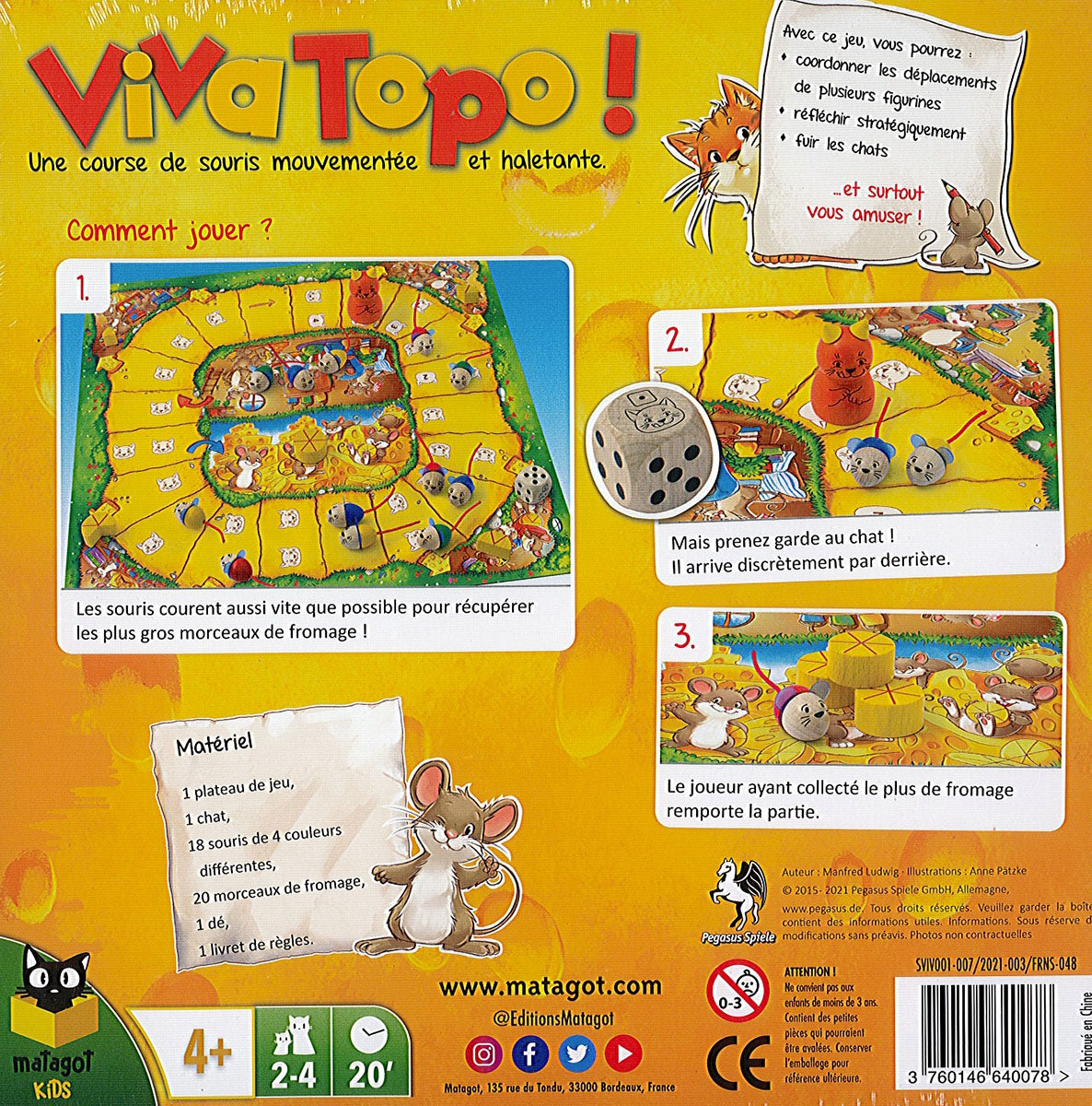 dos boite jeu Viva Topo