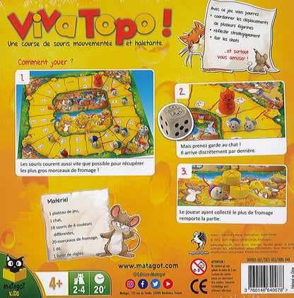 dos boite jeu Viva Topo