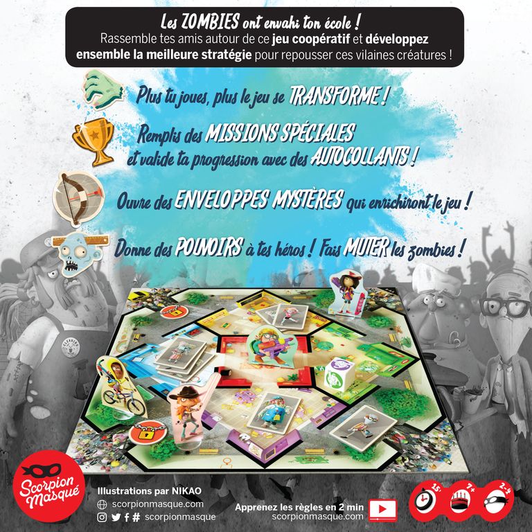 dos boite  jeu Zombie Kidz Evolution