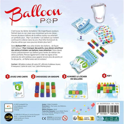 dos boite jeu Balloon Pop