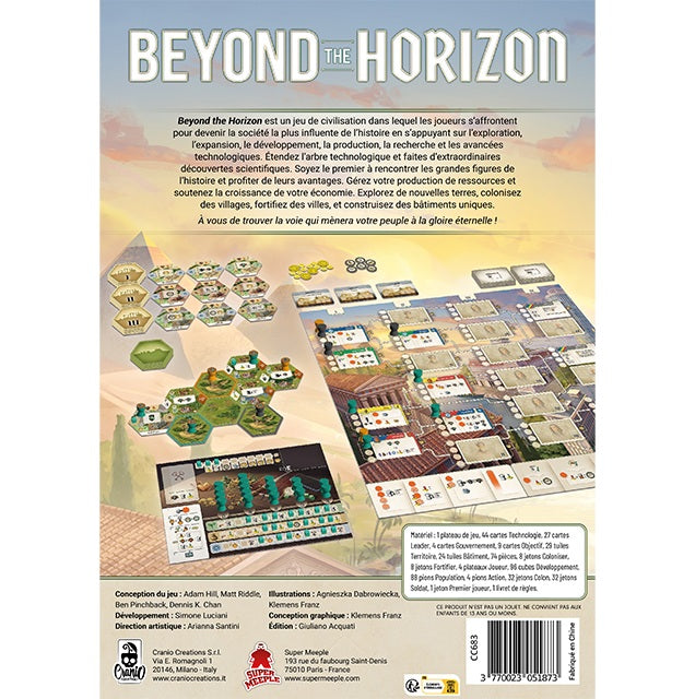 dos boite jeu beyond the horizon