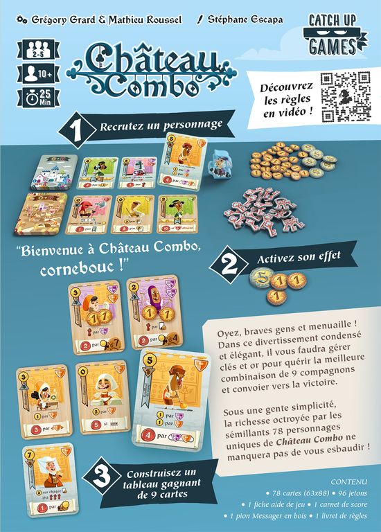 dos boite jeu chateau combo