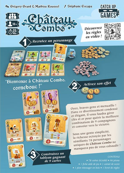dos boite jeu chateau combo