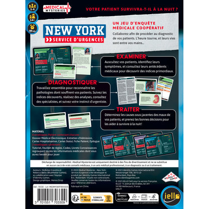 dos boite  jeu de societe medical mysteries newyork