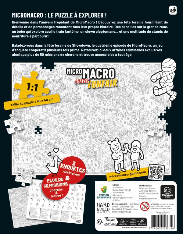 dos boite jeu micro macro funfair puzzle