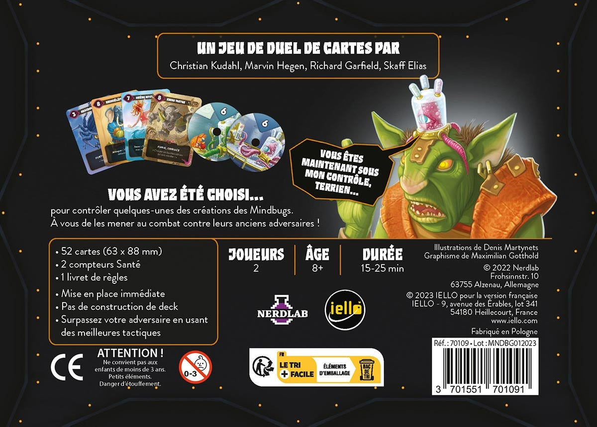dos boite jeu mindbug