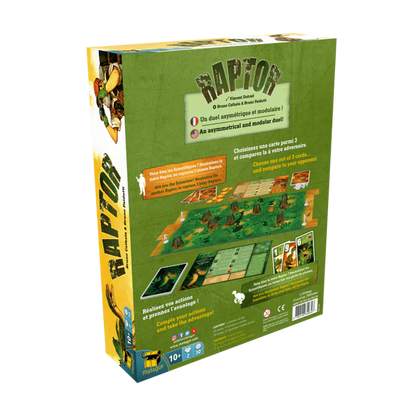 dos boite jeu raptor