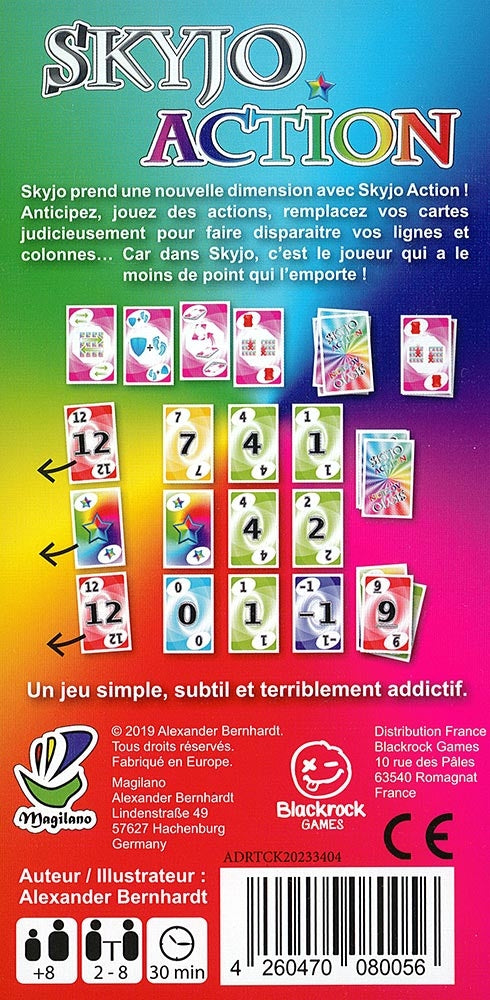 dos boite jeu skyjo action