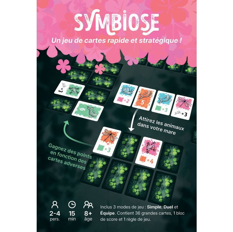 dos boite  jeu symbiose
