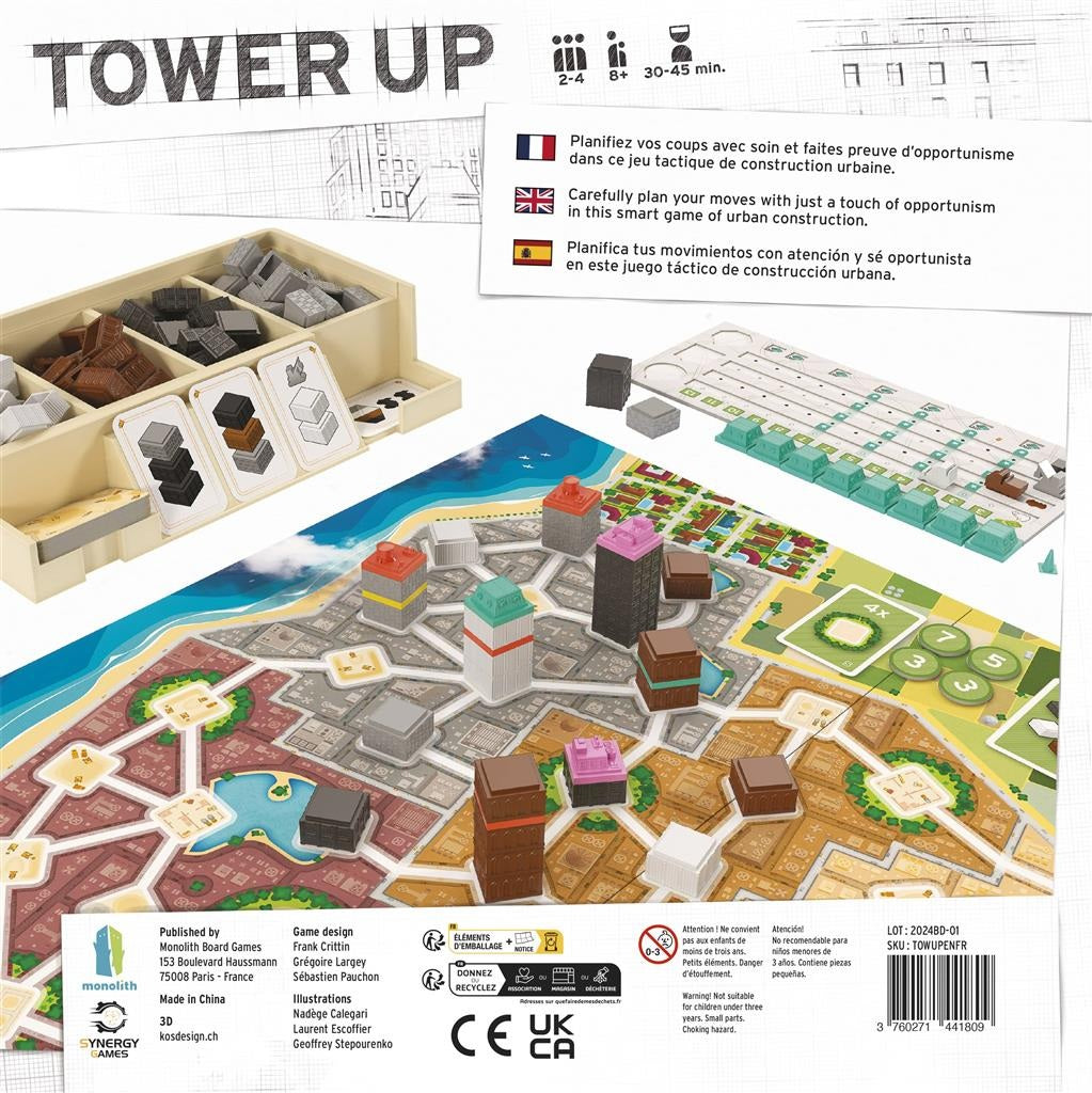 dos boite jeu tower up