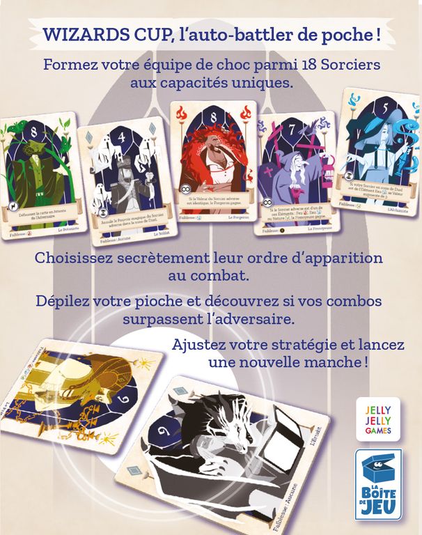 dos boite jeu wizards cup