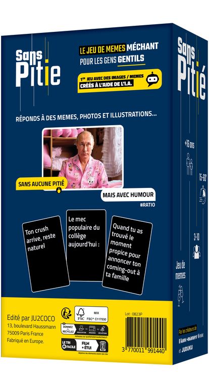 dos de la boite du jeu Sans pitié 3