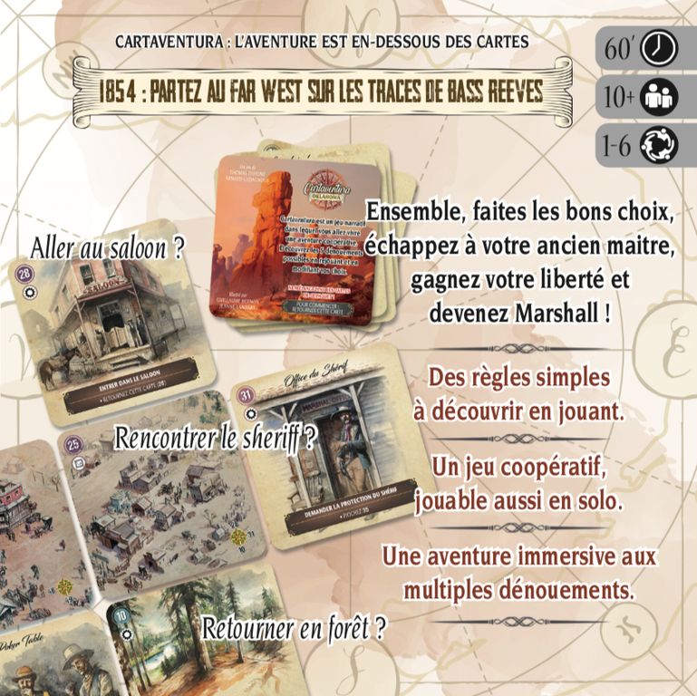 dos de boite du jeu Cartaventura Oklahoma
