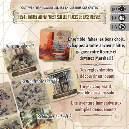 dos de boite du jeu Cartaventura Oklahoma