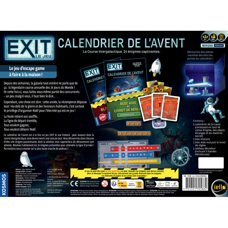 exit calendrier de l'avent course intergalactique dos boite