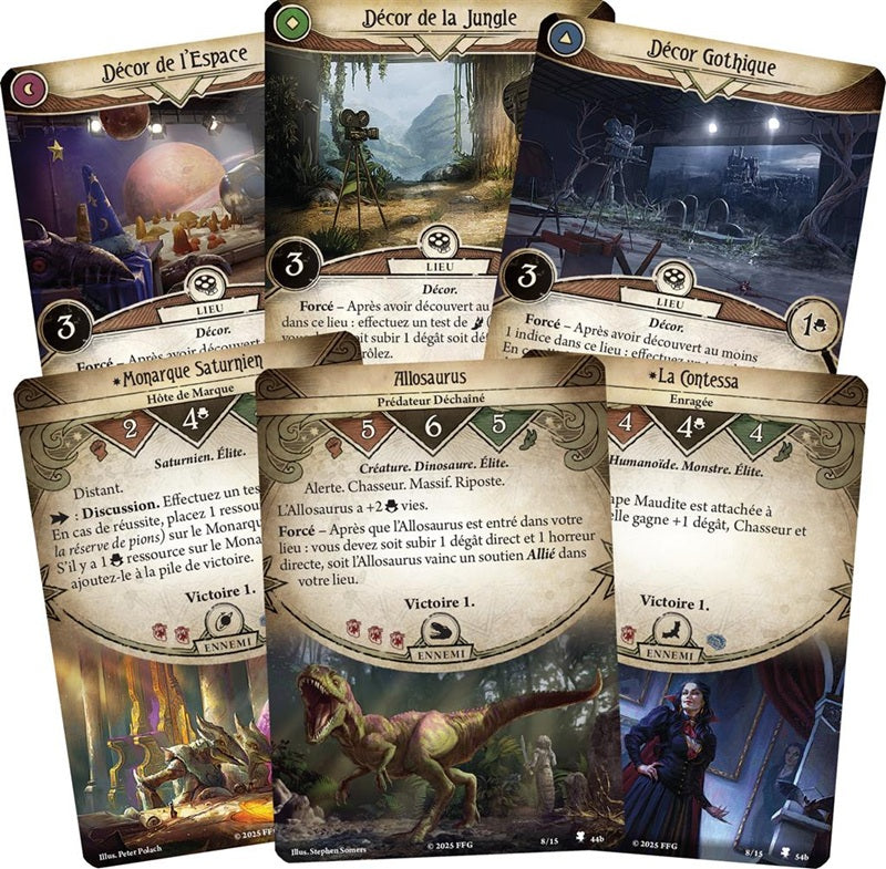 jce Horreur a Arkham Scenario Film Fatal cartes