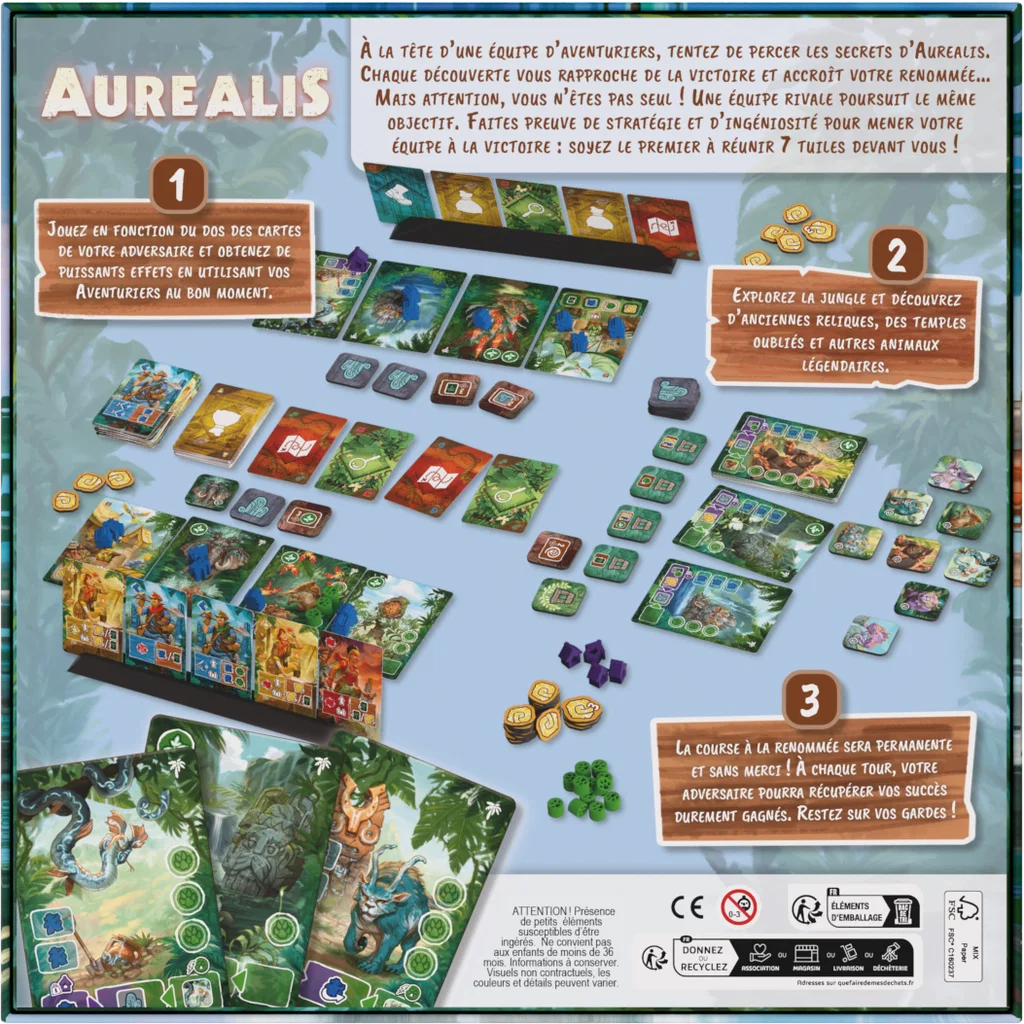 jeu de societe Aurealis dos boite