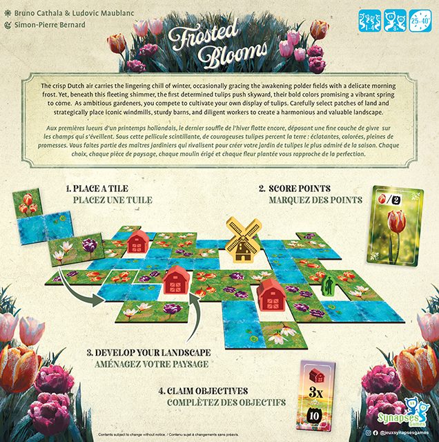 jeu de societe Frosted Blooms dos boite