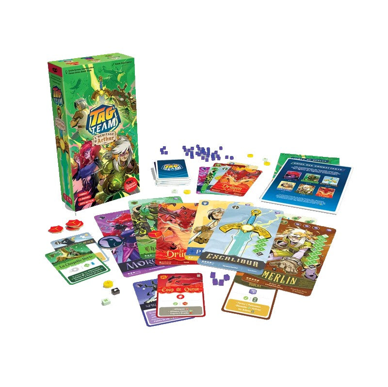 jeu de societe Tag Team L'Heritage D'Arthur materiel