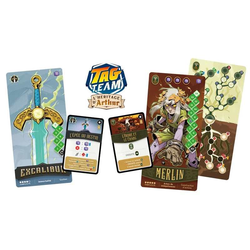 jeu de societe Tag Team L'Heritage D'Arthur materiel