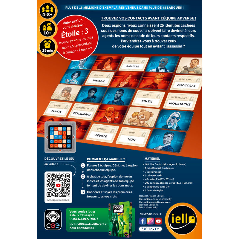 jeu de societe codenames dos de boite