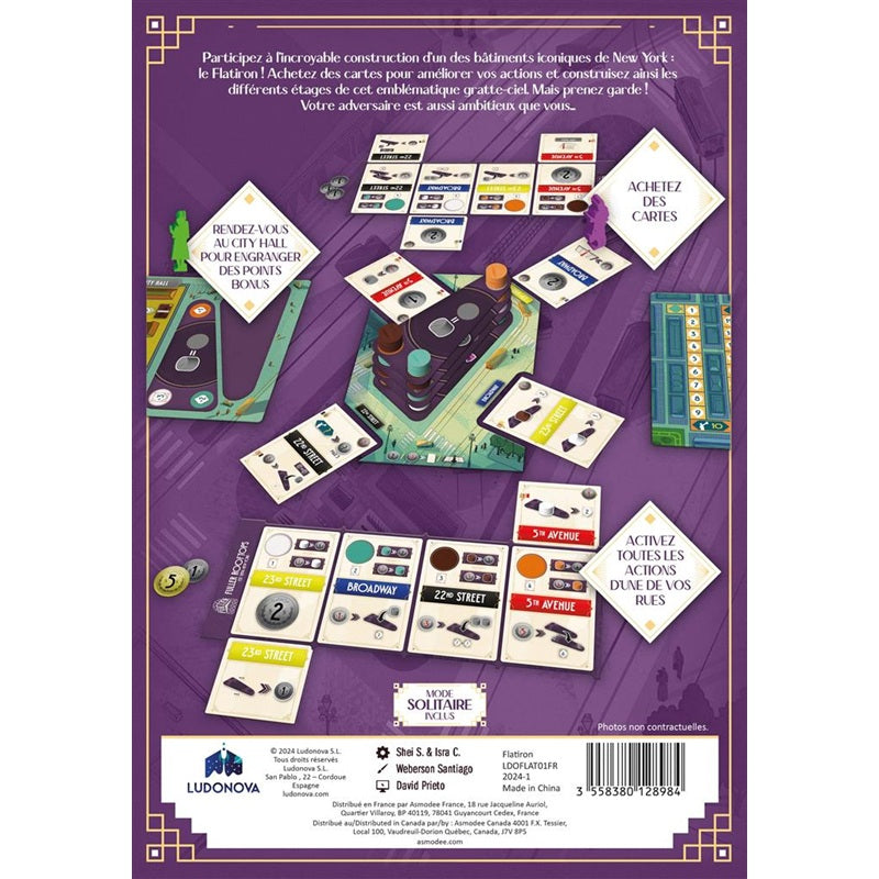 jeu de société flat iron dos de boite