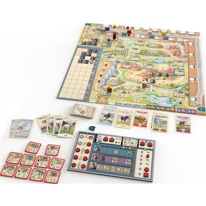 jeu de societe great western trail matériel