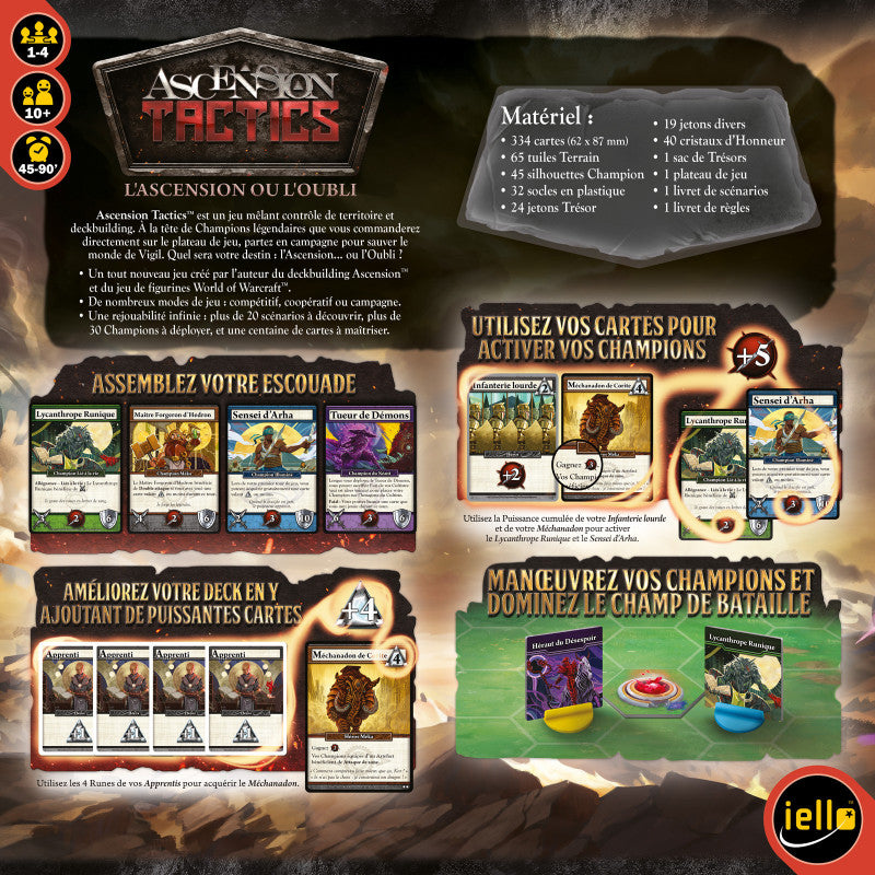 jeu de societe Ascension Tactics dos de boite
