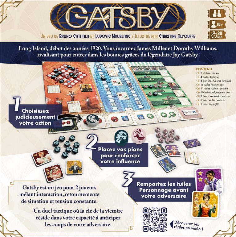 jeu de societe Gatsby dos de boite