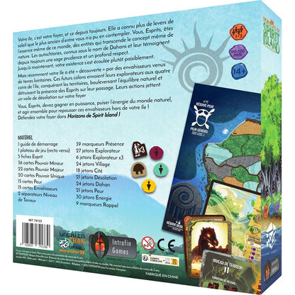 jeu de societe Horizons de spirit island dos boite