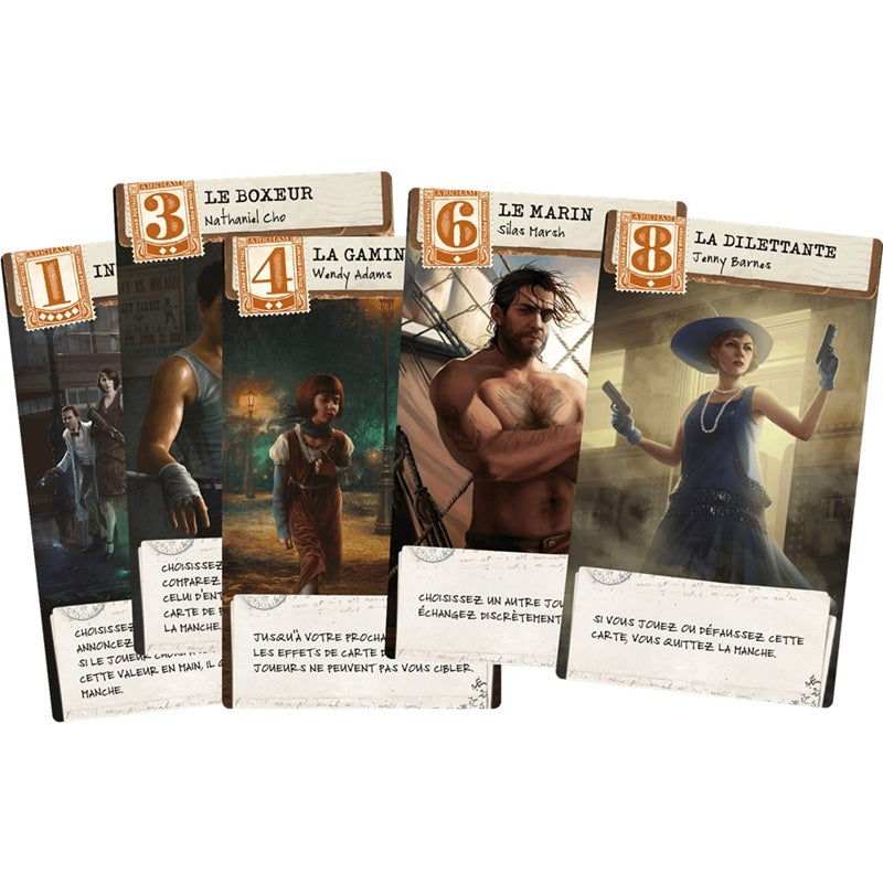 jeu de societe Horreur a Arkham Lovecraft Letter cartes