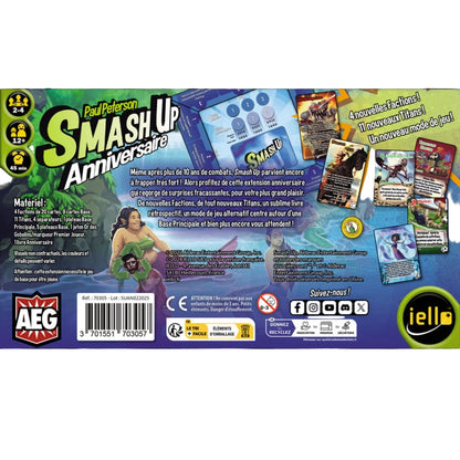 jeu de societe Smash Up Anniversaire dos de boite