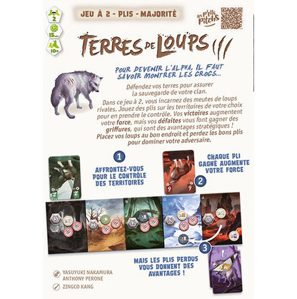 jeu de societe Terres de loups dos de boite