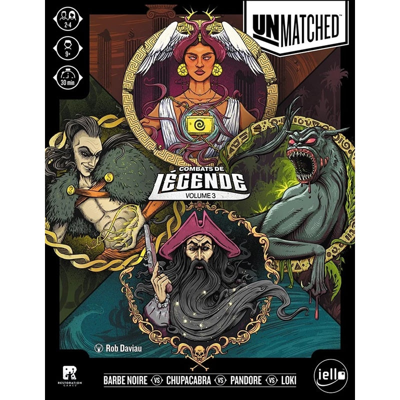 jeu de societe Unmatched combat de legendes vol 3 boite