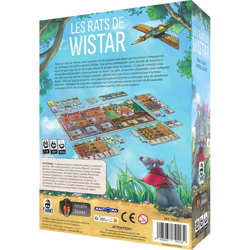 jeu de societe dos boite Les Rats de Wistar