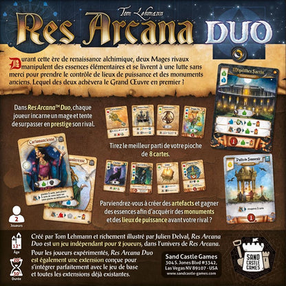 jeu de societe res arcana duo dos de boite