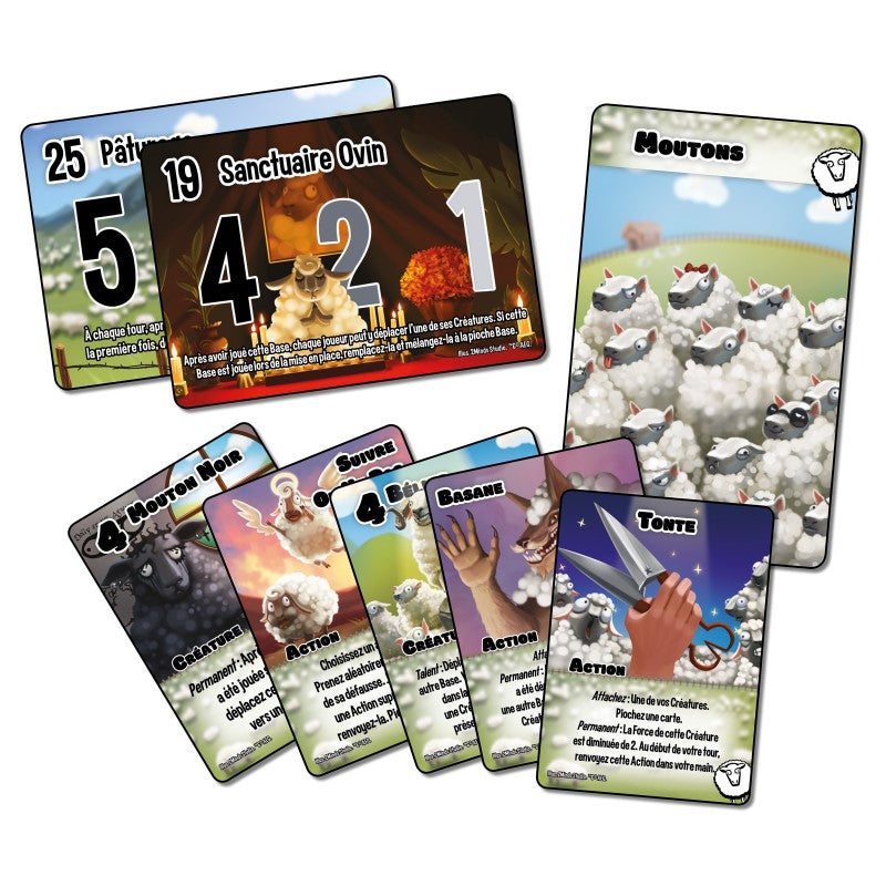 jeu de societe smash up moutons cartes