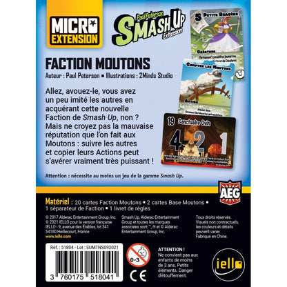 jeu de societe smash up moutons dos de boite