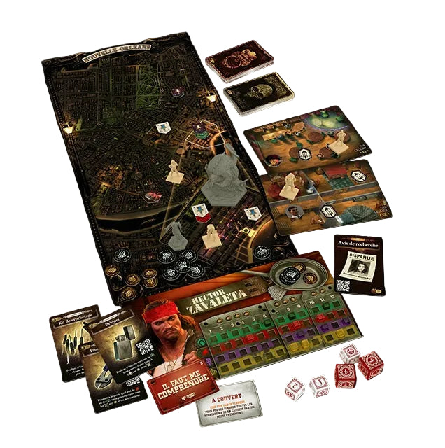 jeu de societe the dark quarter au plus noir de la nuit matériel