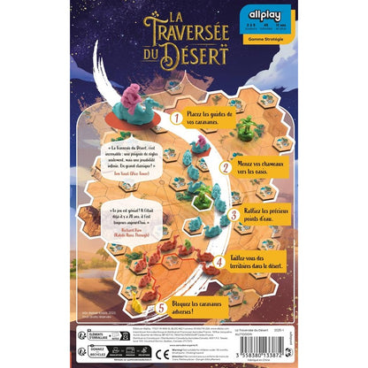 jeu societe La traversee du Desert dos boite