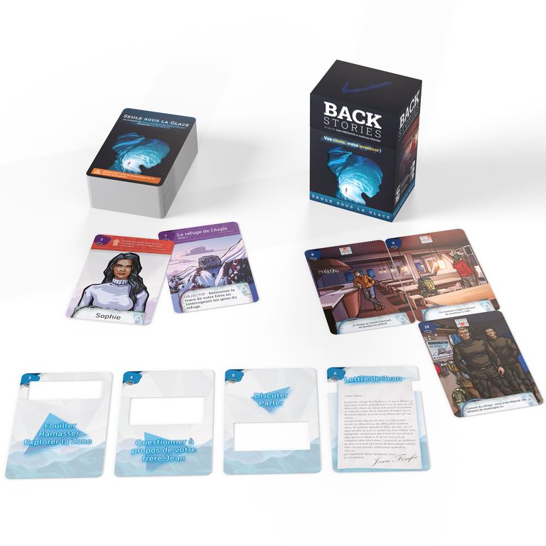 materiel jeu Backstories Seule Sous La Glace