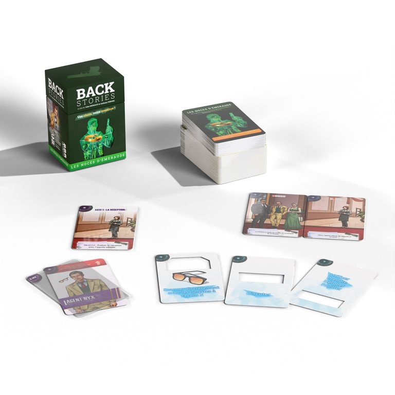 matériel jeu Backstories les noces d'émeraude