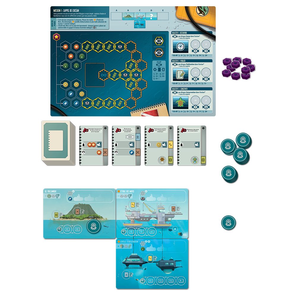 materiel jeu Endeavor Eaux Profondes