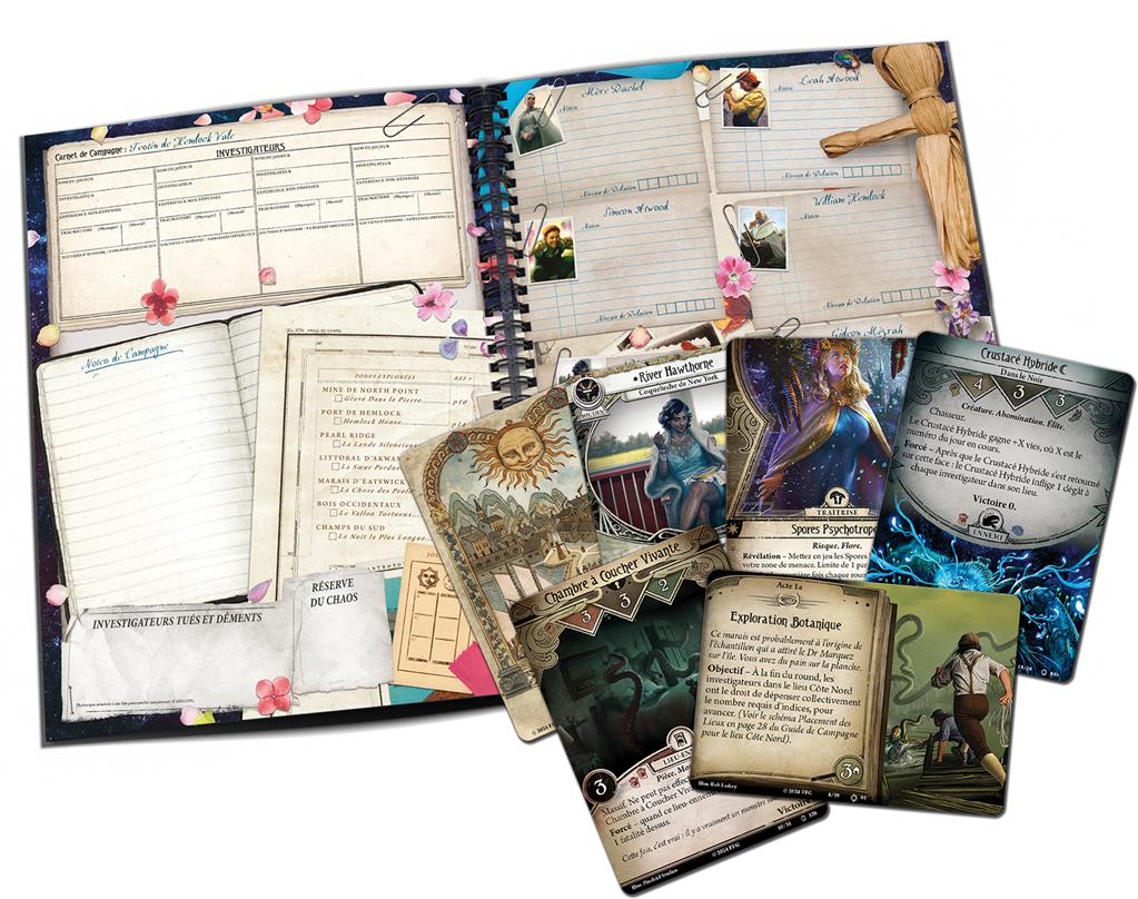 materiel jeu Horreur a Arkham JCE Le Festin de Hemlock Vale Campagne