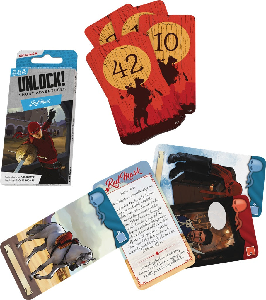 materiel jeu Unlock Short Adventures Red Mask