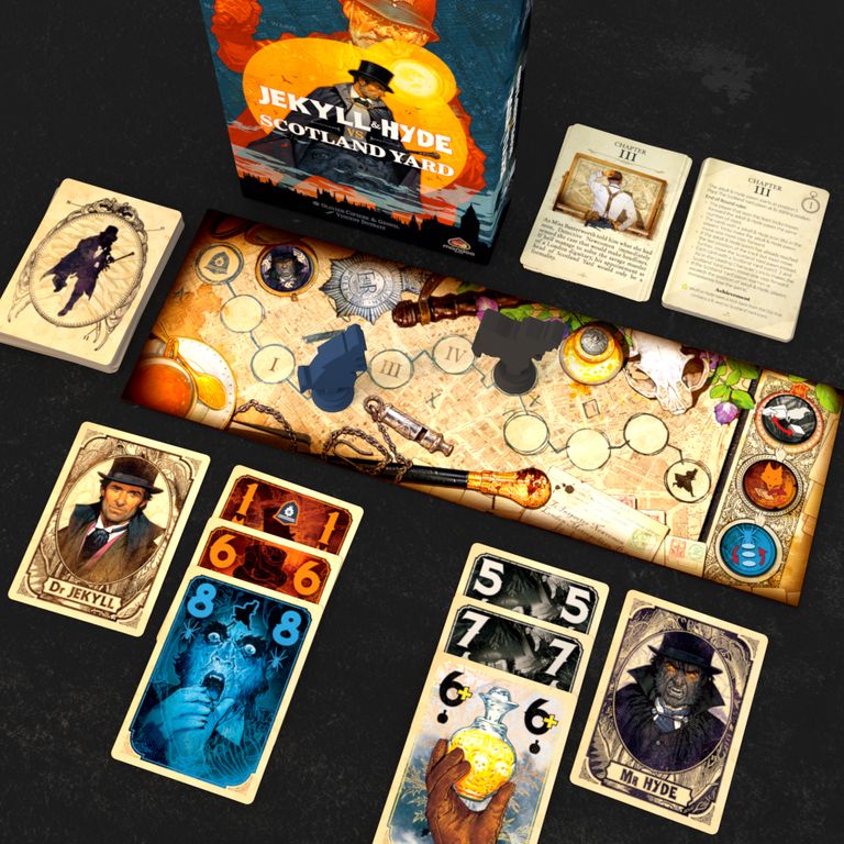 materiel jeu jekyll & hyde vs scotland yard