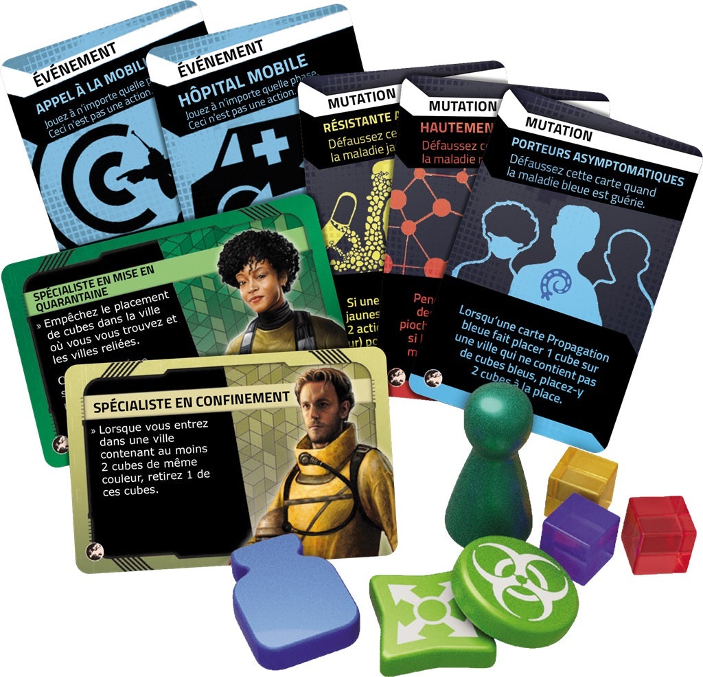 materiel jeu pandemic zone rouge europe