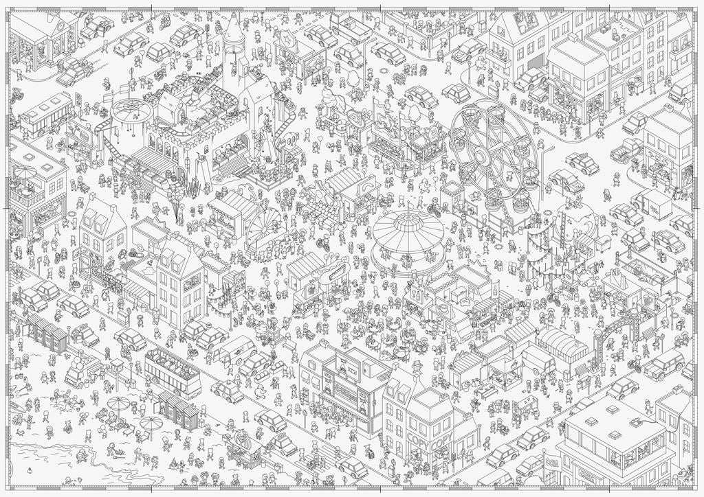 plateau jeu micro macro funfair puzzle